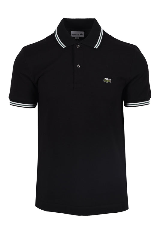 Lacoste Tipped Polo Black