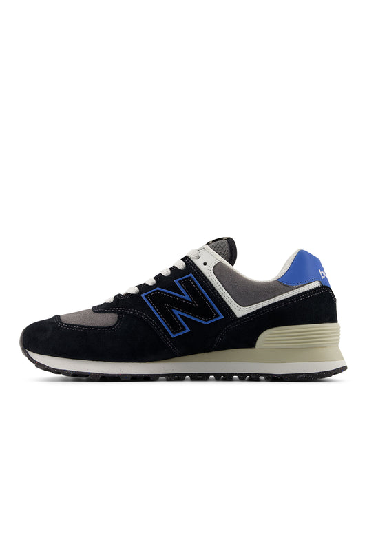 New Balance 574 Trainer Black/Blue Agate