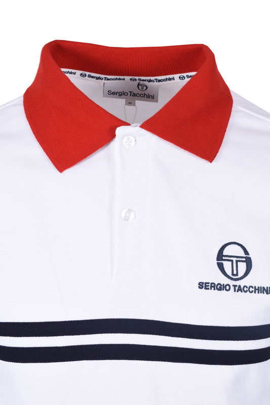 Sergio Tacchini SuperMK2 Polo White/Adrenaline Rush